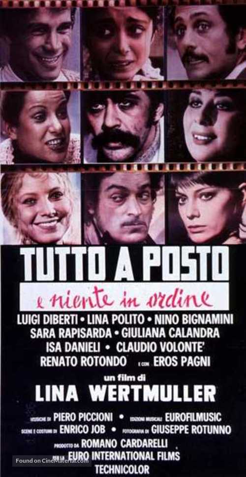 Tutto a posto e niente in ordine - Italian Movie Poster