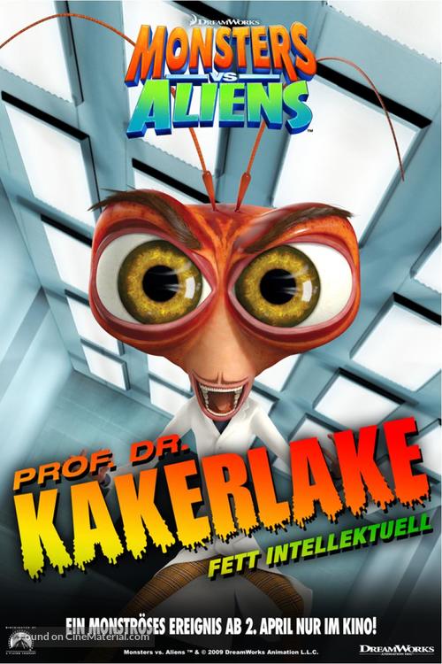 Monsters vs. Aliens - German Movie Poster