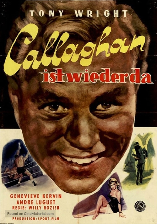 Callaghan remet &ccedil;a - German Movie Poster