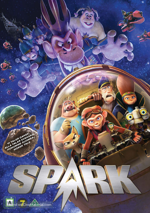 Spark: A Space Tail - Danish DVD movie cover