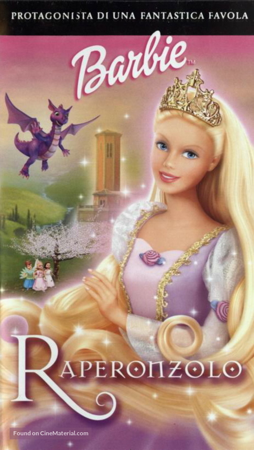 Barbie As Rapunzel - Italian Movie Cover