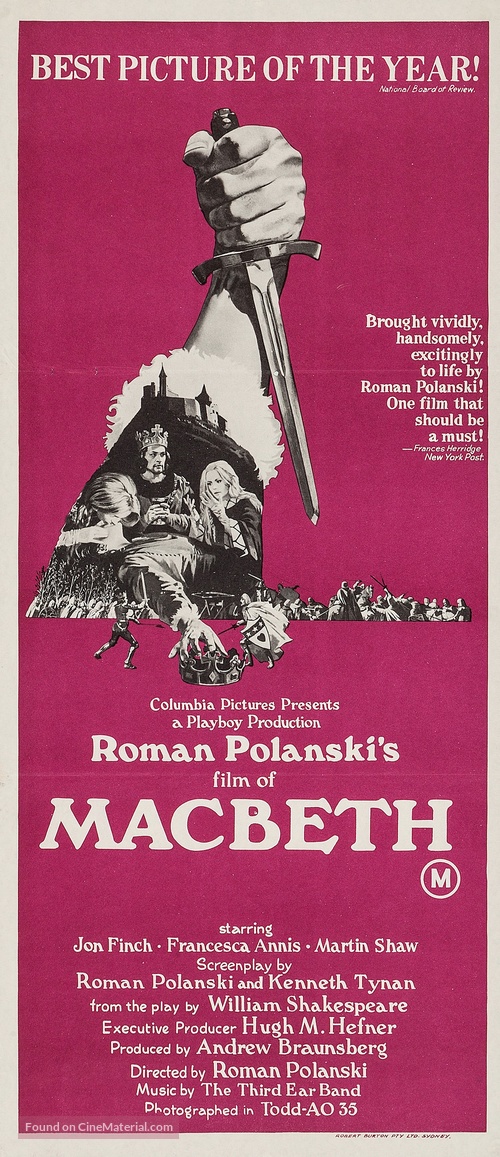 The Tragedy of Macbeth - Australian Movie Poster