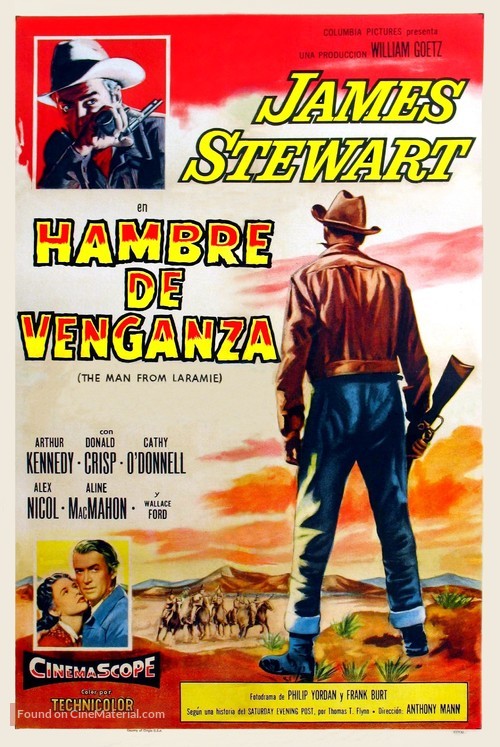 The Man from Laramie - Puerto Rican Movie Poster