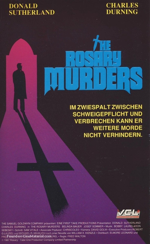The Rosary Murders - German VHS movie cover