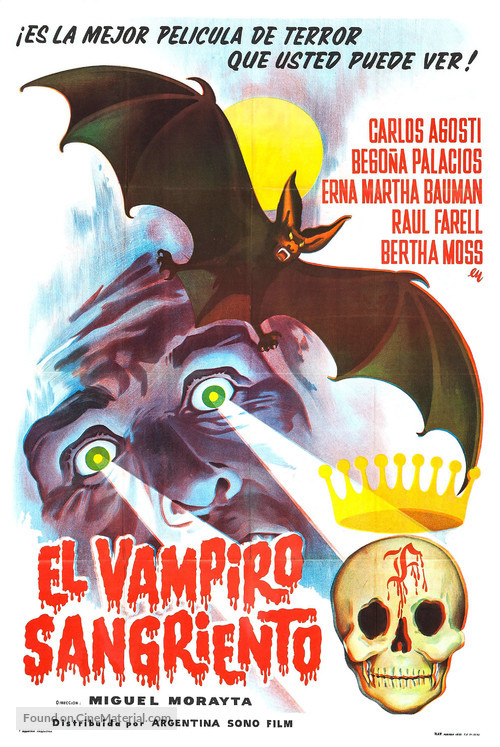 El vampiro sangriento - Argentinian Movie Poster