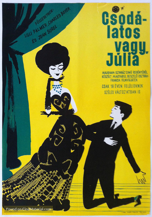 Julia, du bist zauberhaft - Hungarian Movie Poster