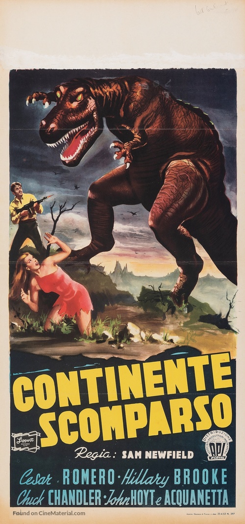 Lost Continent - Italian Movie Poster