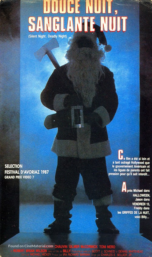 Silent Night, Deadly Night - French VHS movie cover