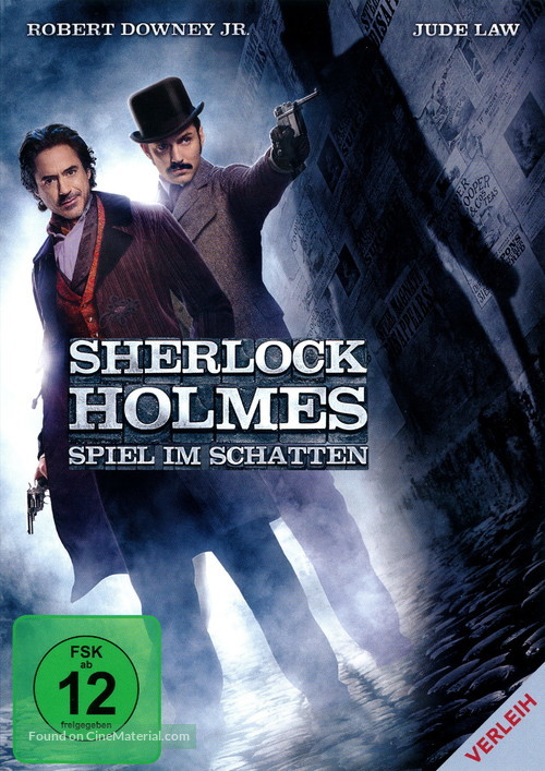 Sherlock Holmes: A Game of Shadows - German DVD movie cover