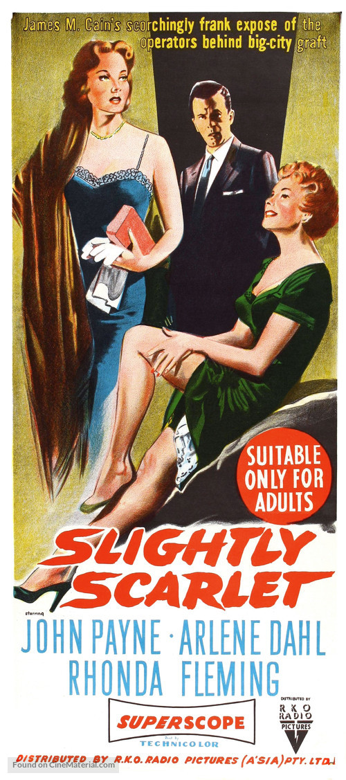 Slightly Scarlet - Australian Movie Poster