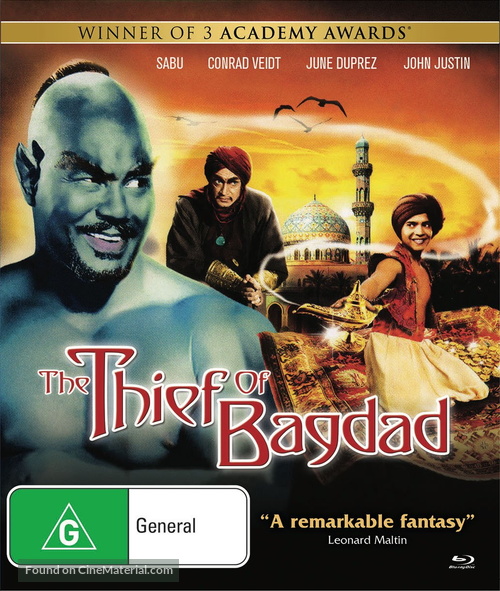 The Thief of Bagdad - Australian Blu-Ray movie cover