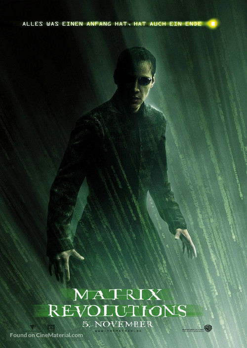 The Matrix Revolutions - German Movie Poster