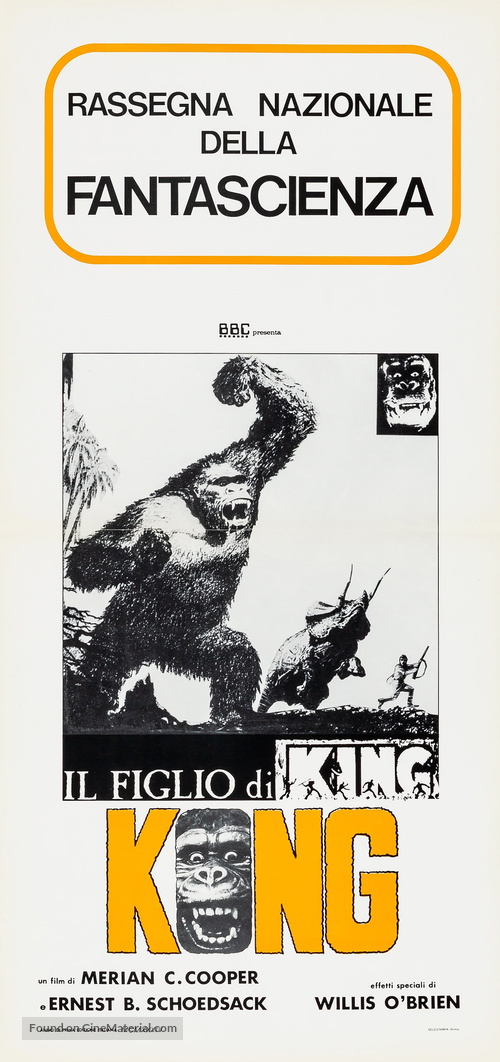 The Son of Kong - Italian Re-release movie poster