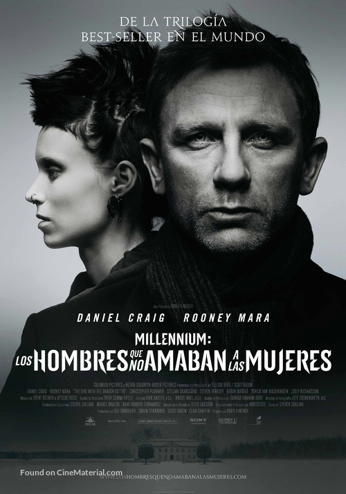The Girl with the Dragon Tattoo - Spanish Movie Poster
