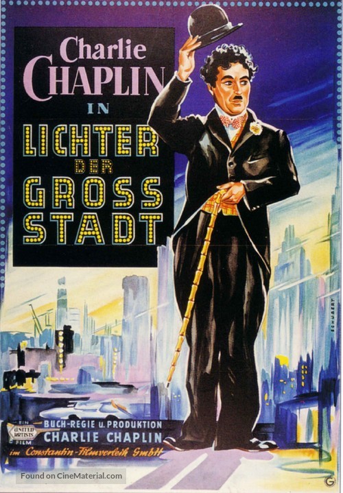 City Lights - German Movie Poster