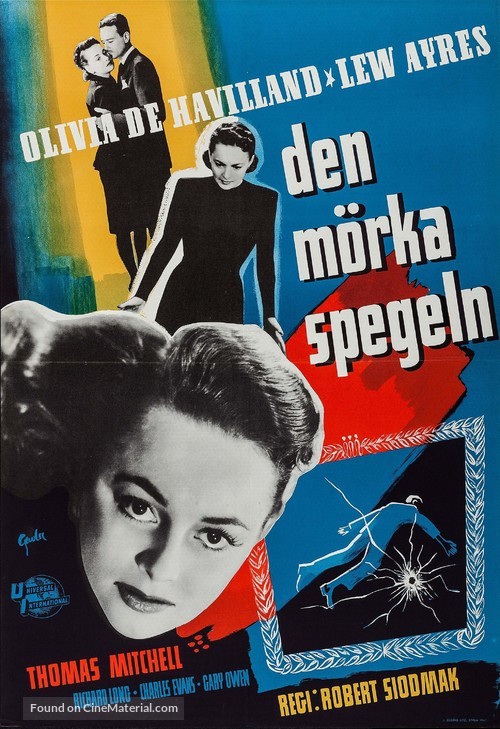 The Dark Mirror - Swedish Movie Poster