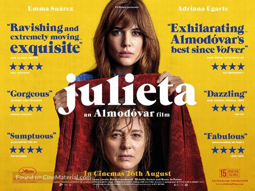 Julieta - British Movie Poster