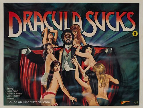 Dracula Sucks - British Movie Poster