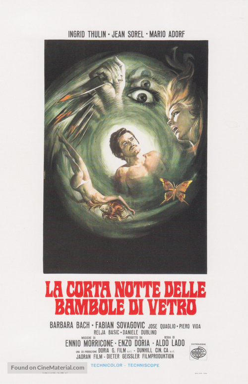La corta notte delle bambole di vetro - Italian Movie Poster