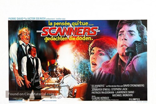Scanners - Belgian Movie Poster