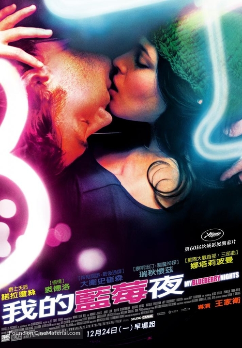 My Blueberry Nights - Taiwanese Movie Poster