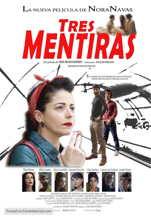 Tres mentiras - Spanish Movie Poster