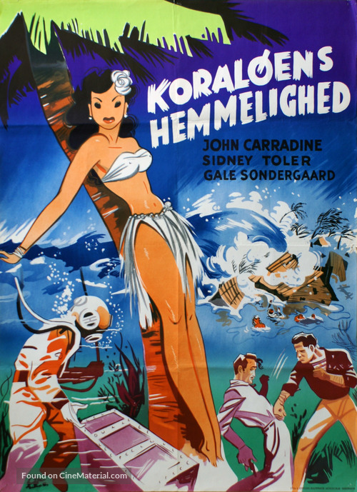 Isle of Forgotten Sins - Danish Movie Poster