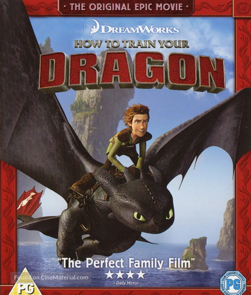 How to Train Your Dragon - British Blu-Ray movie cover