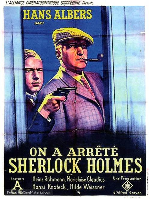 Der Mann, der Sherlock Holmes war - French Movie Poster