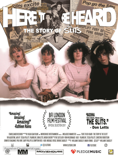 Here to Be Heard: The Story of the Slits - British Movie Poster