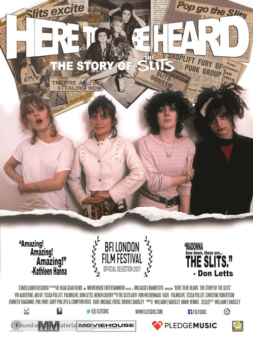 Here to Be Heard: The Story of the Slits - British Movie Poster