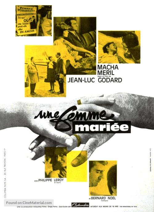 Une femme mari&eacute;e: Suite de fragments d&#039;un film tourn&eacute; en 1964 - French Movie Poster