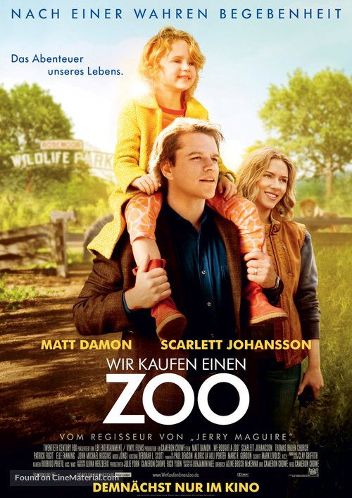 We Bought a Zoo - German Movie Poster