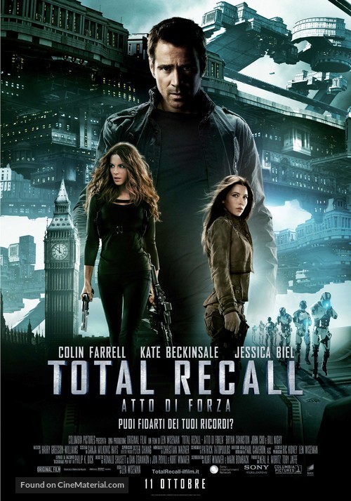 Total Recall - Italian Movie Poster