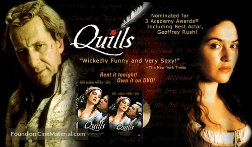 Quills - Video release movie poster