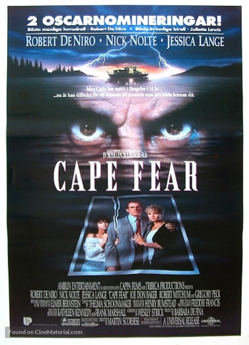 Cape Fear - Swedish Movie Poster