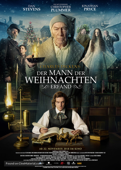 The Man Who Invented Christmas - German Movie Poster