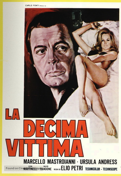 La decima vittima - Italian Movie Poster