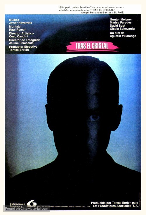 Tras el cristal - Spanish Movie Poster