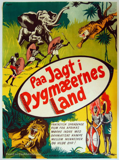 Jungle Stampede - Danish Movie Poster