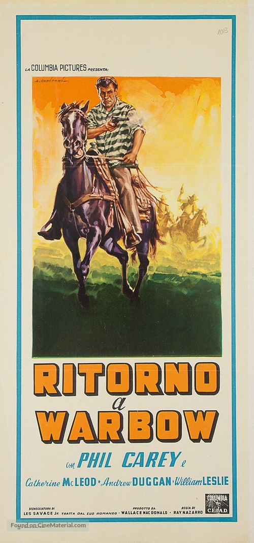 Return to Warbow - Italian Movie Poster