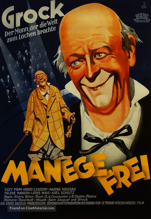 Au revoir M. Grock - German Movie Poster