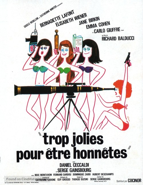 Trop jolies pour &ecirc;tre honn&ecirc;tes - French Movie Poster