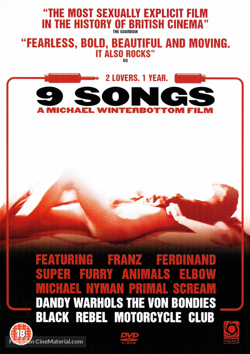 9 Songs - British Movie Cover