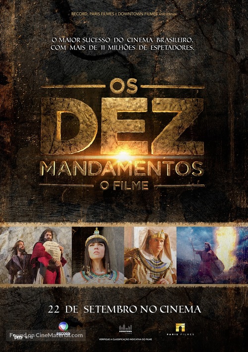 Os Dez Mandamentos, O Filme - Brazilian Movie Poster