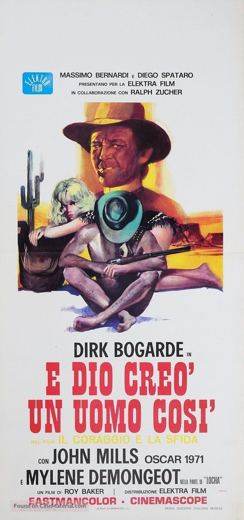 The Singer Not the Song - Italian Movie Poster