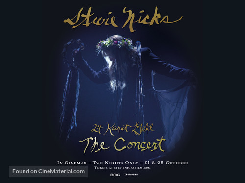 Stevie Nicks 24 Karat Gold the Concert - British Movie Poster