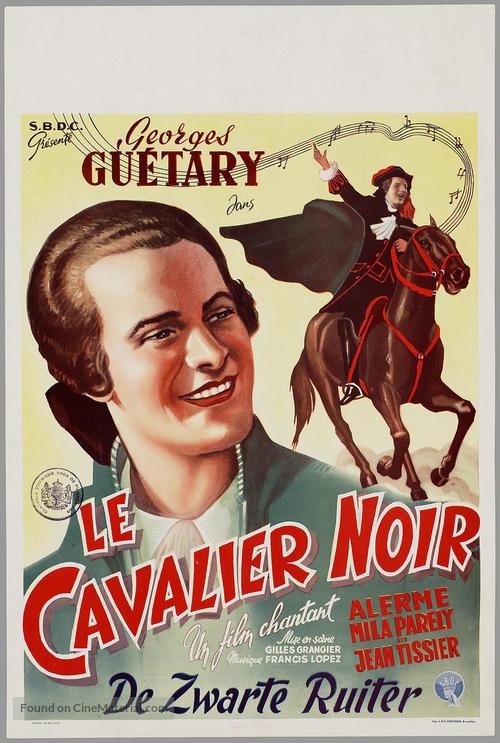 Le cavalier noir - Belgian Movie Poster