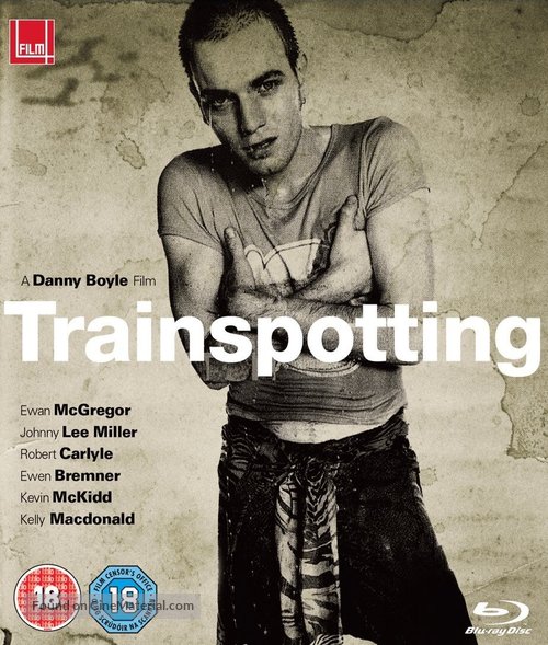 Trainspotting - British Blu-Ray movie cover