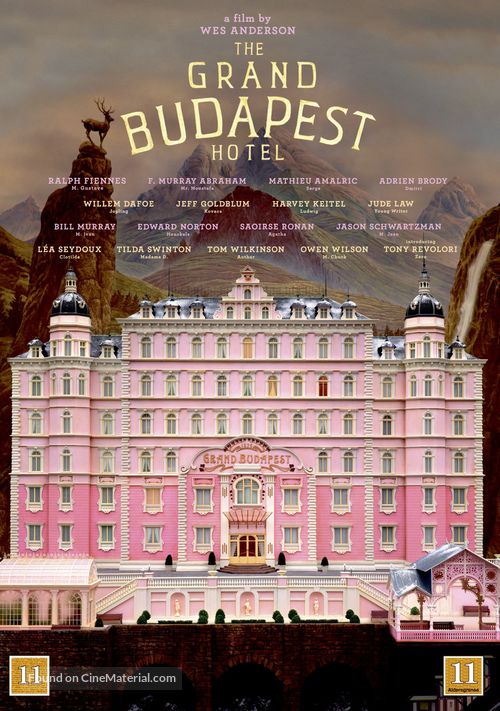 The Grand Budapest Hotel - Danish DVD movie cover